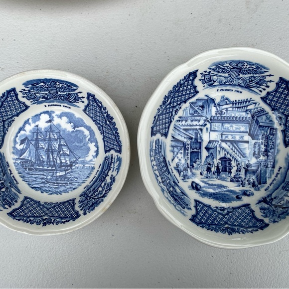 Fair Winds Dishes set: 1 serving, 7 dinner, 1 salad, 4 small bowls, 4 smaller bo - Picture 4 of 6